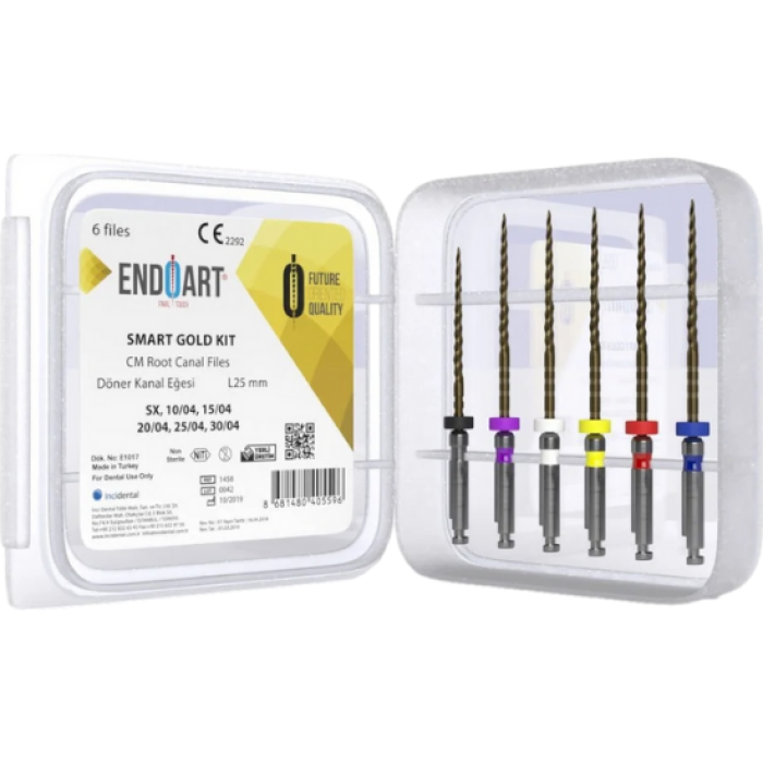 Endoart Touch Gold Kit 0.6 Taper Endomotor Kanal Eğesi