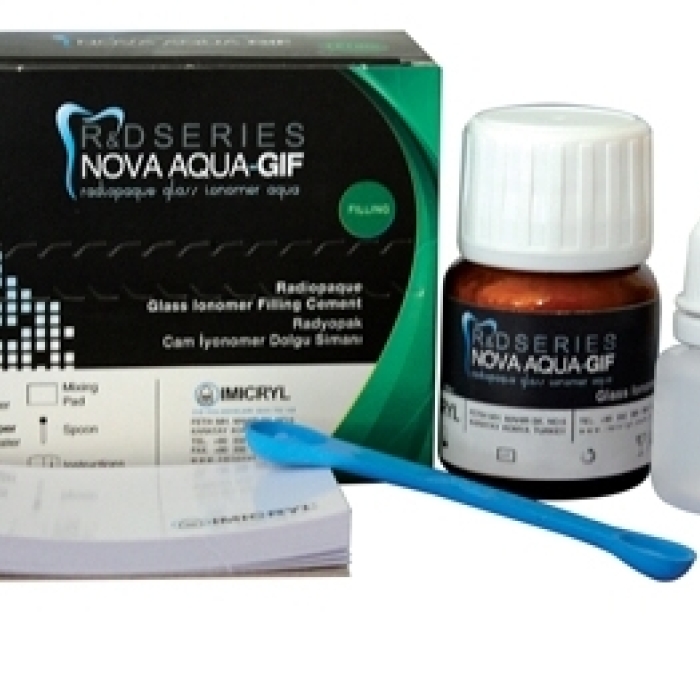 IMICRYL Nova Aqua GIF Radyopak Su İle Uygulanan Cam İyonomer Dolgu Simanı