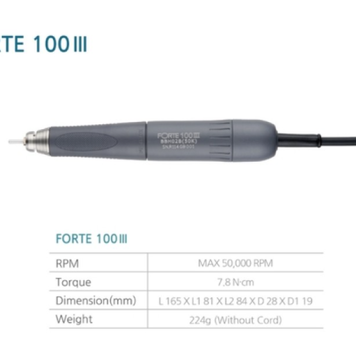 Saeshin Forte 100III Mikromotor İçin Piyasemen