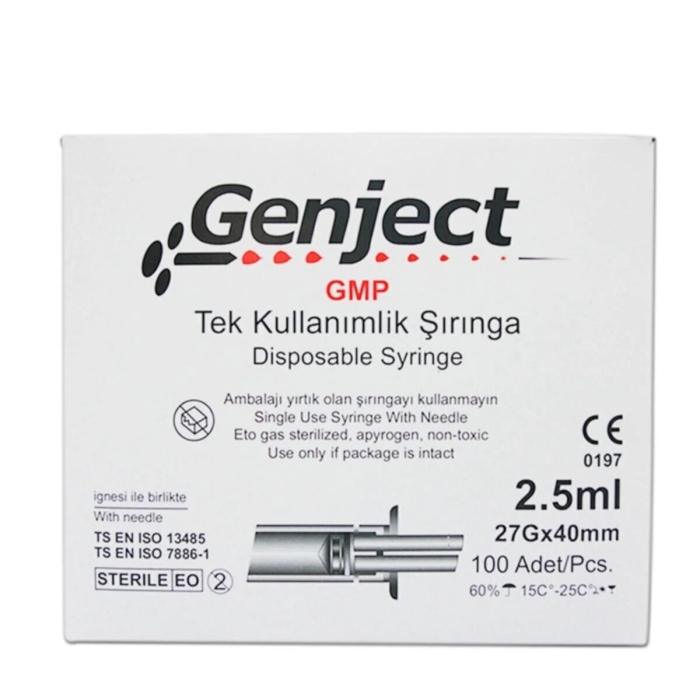 Genject Tek Kullanımlık Enjektör 2.5cc